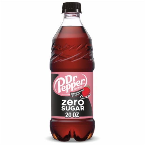 Dr Pepper Strawberries & Cream Zero Sugar Soda - Fresh Cream Sip