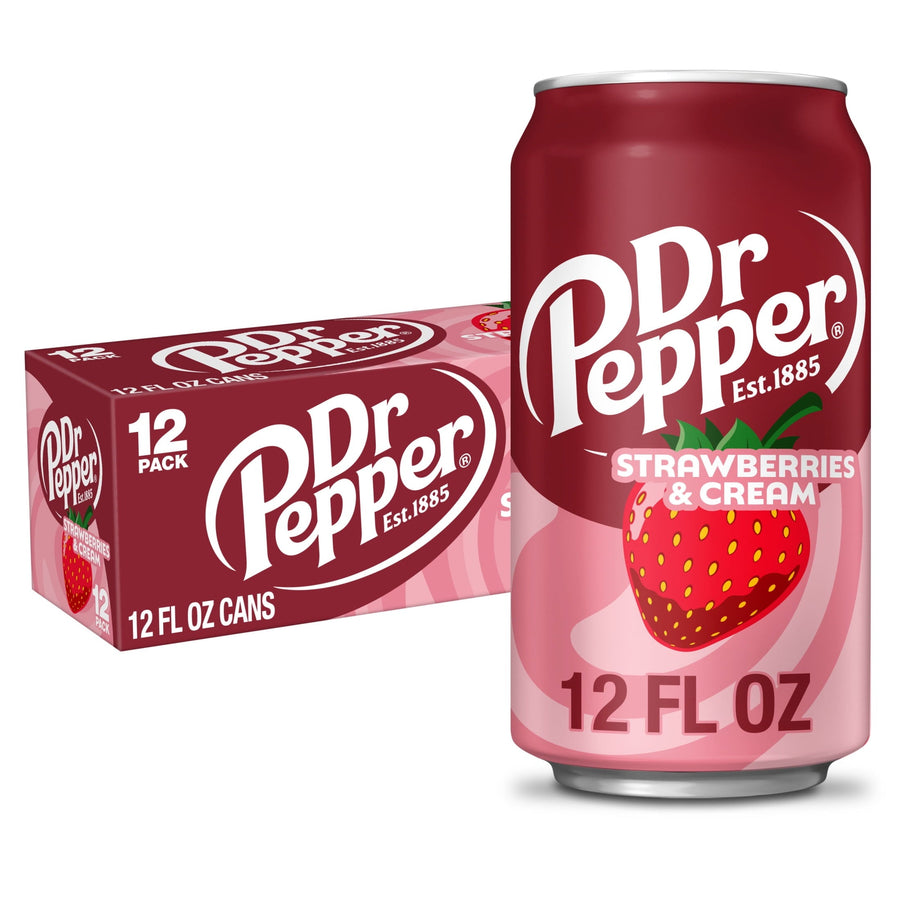 Dr Pepper Strawberries & Cream Soda - Strawberry Cream Pick